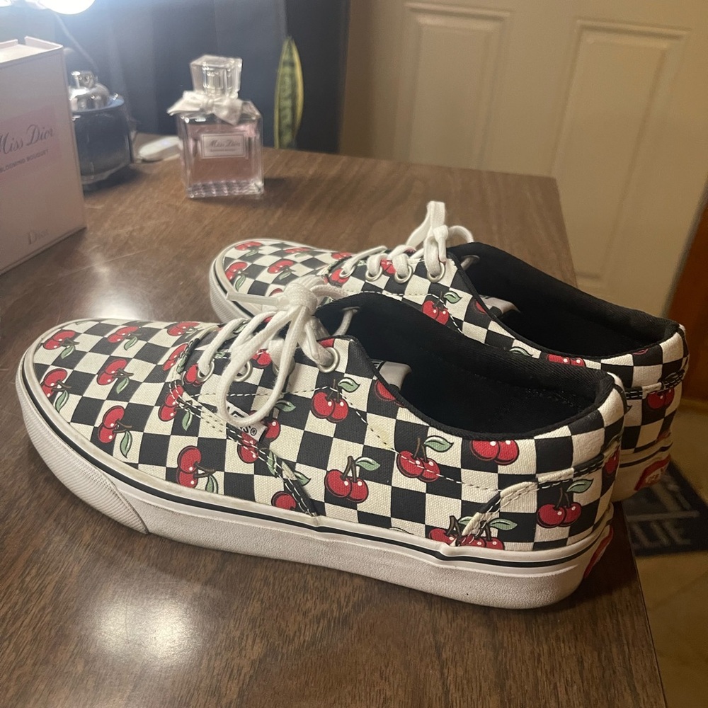 Cherry Checkered vans
